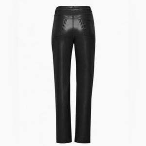 Aritzia Melina Leather Pants, worn 2 times and no longer fit, size 6